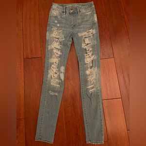 American Eagle, Hi-rise Jegging , light wash